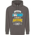 You're Looking at an Awesome Chef Mens 80% Cotton Hoodie Charcoal