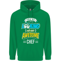 You're Looking at an Awesome Chef Mens 80% Cotton Hoodie Irish Green