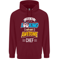 You're Looking at an Awesome Chef Mens 80% Cotton Hoodie Maroon