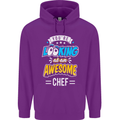 You're Looking at an Awesome Chef Mens 80% Cotton Hoodie Purple