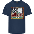 You're Looking at an Awesome DJ Mens Cotton T-Shirt Tee Top Navy Blue
