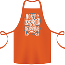 You're Looking at an Awesome Dad Cotton Apron 100% Organic Orange