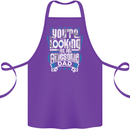 You're Looking at an Awesome Dad Cotton Apron 100% Organic Purple