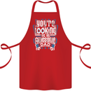 You're Looking at an Awesome Dad Cotton Apron 100% Organic Red