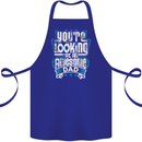You're Looking at an Awesome Dad Cotton Apron 100% Organic Royal Blue