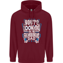 You're Looking at an Awesome Dad Mens 80% Cotton Hoodie Maroon