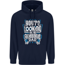 You're Looking at an Awesome Dad Mens 80% Cotton Hoodie Navy Blue