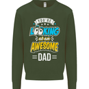 You're Looking at an Awesome Dad Mens Sweatshirt Jumper Forest Green