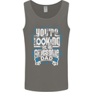 You're Looking at an Awesome Dad Mens Vest Tank Top Charcoal