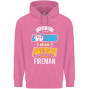 You're Looking at an Awesome Fireman Mens 80% Cotton Hoodie Azelea