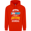 You're Looking at an Awesome Grandad Mens 80% Cotton Hoodie Bright Red