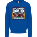 You're Looking at an Awesome Grandad Mens Sweatshirt Jumper Royal Blue
