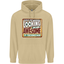 You're Looking at an Awesome IT Technician Mens 80% Cotton Hoodie Sand