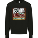 You're Looking at an Awesome IT Technician Mens Sweatshirt Jumper Black