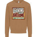 You're Looking at an Awesome IT Technician Mens Sweatshirt Jumper Caramel Latte