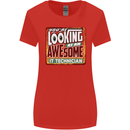 You're Looking at an Awesome IT Technician Womens Wider Cut T-Shirt Red
