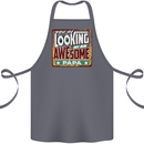 You're Looking at an Awesome Papa Cotton Apron 100% Organic Steel