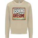 You're Looking at an Awesome Plasterer Mens Sweatshirt Jumper Sand