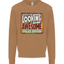 You're Looking at an Awesome Police Officer Mens Sweatshirt Jumper Caramel Latte