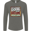 You're Looking at an Awesome Security Guard Mens Long Sleeve T-Shirt Charcoal