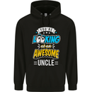 You're Looking at an Awesome Uncle Mens 80% Cotton Hoodie Black