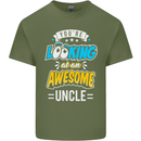 You're Looking at an Awesome Uncle Mens Cotton T-Shirt Tee Top Military Green