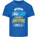 You're Looking at an Awesome Uncle Mens Cotton T-Shirt Tee Top Royal Blue