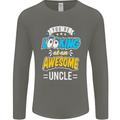 You're Looking at an Awesome Uncle Mens Long Sleeve T-Shirt Charcoal