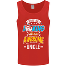 You're Looking at an Awesome Uncle Mens Vest Tank Top Red