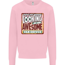 You're Looking at an Awesome Van Driver Mens Sweatshirt Jumper Light Pink