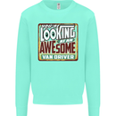 You're Looking at an Awesome Van Driver Mens Sweatshirt Jumper Peppermint