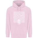 Zebra LSD Magic Mushrooms Hallucinogenic Childrens Kids Hoodie Light Pink