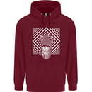 Zebra LSD Magic Mushrooms Hallucinogenic Childrens Kids Hoodie Maroon
