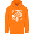 Zebra LSD Magic Mushrooms Hallucinogenic Childrens Kids Hoodie Orange