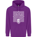 Zebra LSD Magic Mushrooms Hallucinogenic Childrens Kids Hoodie Purple