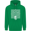 Zebra LSD Magic Mushrooms Hallucinogenic Mens 80% Cotton Hoodie Irish Green