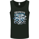 Zero Fooks Given Skulls Biker Motorcycle Mens Vest Tank Top Black
