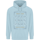 Zodiac Sign Constellations Childrens Kids Hoodie Light Blue
