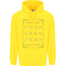 Zodiac Sign Constellations Childrens Kids Hoodie Yellow