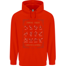 Zodiac Sign Constellations Mens 80% Cotton Hoodie Bright Red