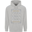 Zodiac Sign Constellations Mens 80% Cotton Hoodie Sports Grey
