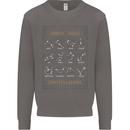 Zodiac Sign Constellations Mens Sweatshirt Jumper Charcoal