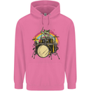Zombie Cat Drummer Mens 80% Cotton Hoodie Azelea