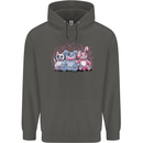 Zombie Cat Rabbit Bear Halloween Gothic Childrens Kids Hoodie Storm Grey