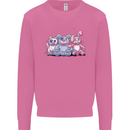 Zombie Cat Rabbit Bear Halloween Gothic Mens Sweatshirt Jumper Azalea