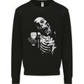Zombie Cheer Skull Halloween Alcohol Beer Mens Sweatshirt Jumper Black