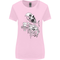 Zombie Cheer Skull Halloween Alcohol Beer Womens Wider Cut T-Shirt Light Pink