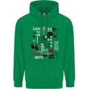 Zombie Halloween Vampire Dracular Skull Childrens Kids Hoodie Irish Green