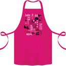Zombie Halloween Vampire Dracular Skull Cotton Apron 100% Organic Pink