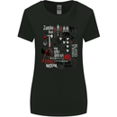 Zombie Halloween Vampire Dracular Skull Womens Wider Cut T-Shirt Black